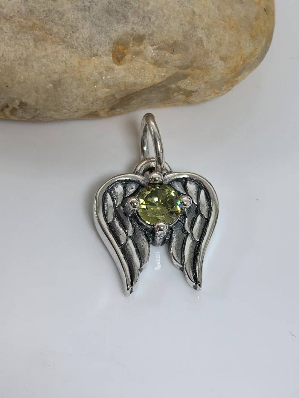 James Avery Angel Wings Birthstone Charm, S925 Silver Jewelry (Women's)